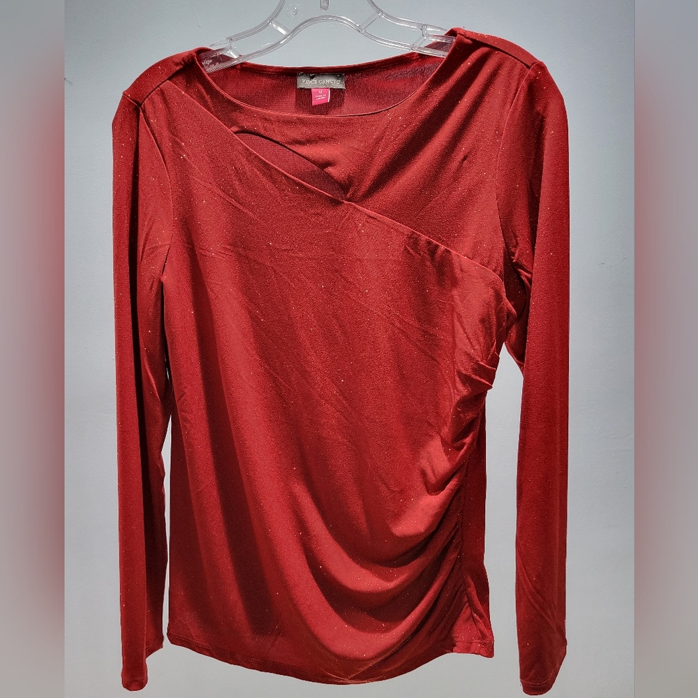 Vince Camuto Ruby Asymmetrical Long Sleeve Top